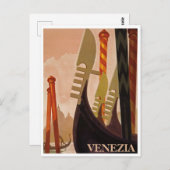 Vintag Italien Reiseplakat Postkarte (Vorne/Hinten)