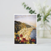 Vintag Italien Reiseplakat Postkarte (Stehend Vorderseite)