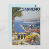 Vintag Italien Reiseplakat Postkarte (Vorne/Hinten)