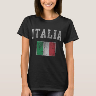 Vintag Italienische Flagge Italien Männer Frauen K T-Shirt