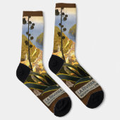 Vintag Italy Travel custom monogram Socken (Rechts)