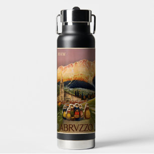 Vintag Italy Travel custom monogram Trinkflasche