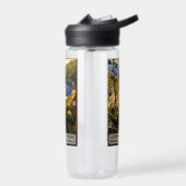 Vintag Italy Travel custom monogram Trinkflasche (Links)