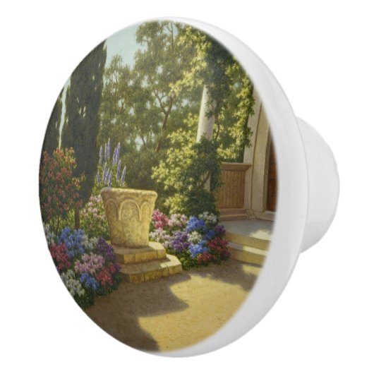 Vintag Ivan Choultse Jardin Villa Cypris Keramikknauf (Rechts)