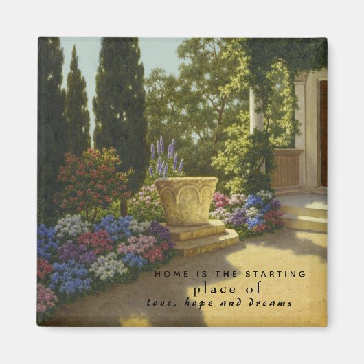 Vintag Ivan Choultse Jardin Villa Cypris Magnet (Vorne)