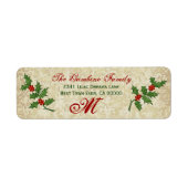 Vintag Ivy Christmas Holly Monogram (Vorne)