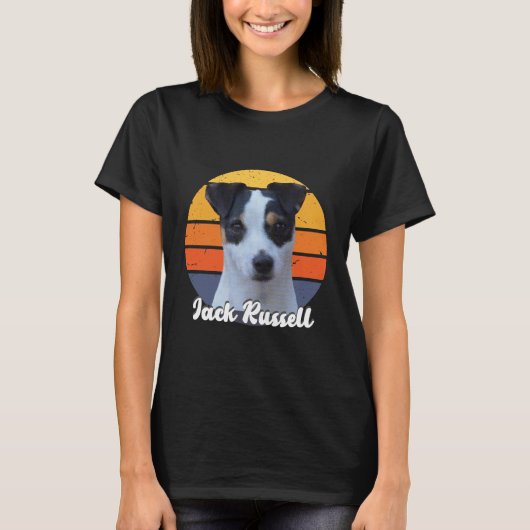 Vintag Jack Russell Dog Tshirt - Jack Russell Mama (Vorderseite)
