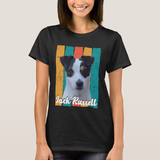Vintag Jack Russell Dog Tshirt - Jack Russell Mama (Vorderseite)