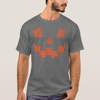 Vintag JackOLantern Gesichtskürbis Eyelashes T-Shirt