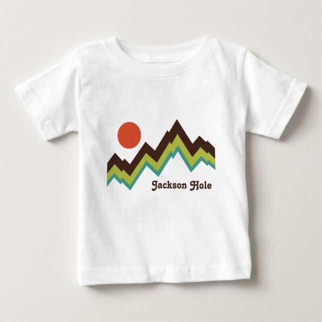 Vintag Jackson Hole Baby T-shirt (Vorderseite)