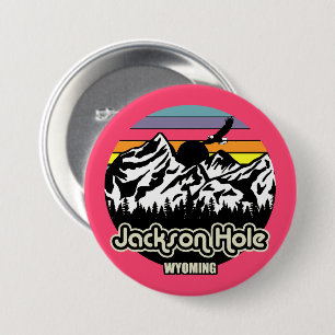 Vintag Jackson Hole Wyoming Button