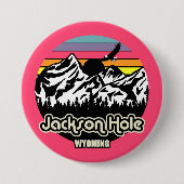 Vintag Jackson Hole Wyoming Button (Vorderseite)