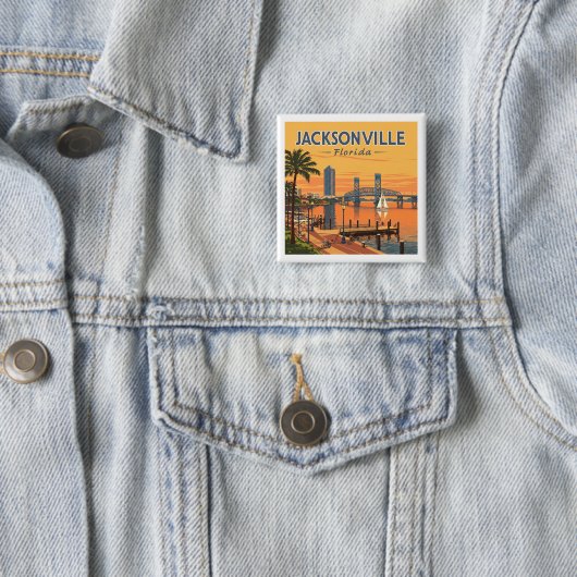 Vintag Jacksonville Florida Button (Beispiel)