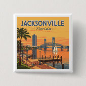 Vintag Jacksonville Florida Button (Vorderseite)