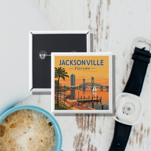 Vintag Jacksonville Florida Button