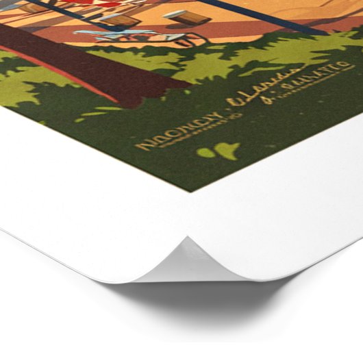 Vintag Jacksonville Florida Poster (Ecke)