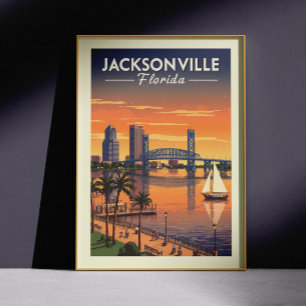 Vintag Jacksonville Florida Poster