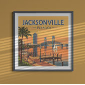 Vintag Jacksonville Florida Poster