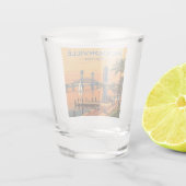 Vintag Jacksonville Florida Schnapsglas (Rückseite)