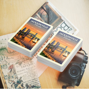 Vintag Jacksonville Florida Spielkarten