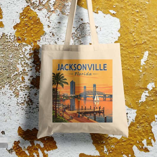 Vintag Jacksonville Florida Tragetasche