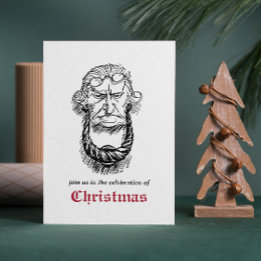 Vintag Jacob Marley Dickens A Christmas Carol Einladung