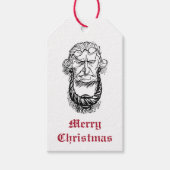 Vintag Jacob Marley Dickens A Christmas Carol Geschenkanhänger (Vorderseite)