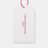 Vintag Jacob Marley Dickens A Christmas Carol Geschenkanhänger (Rückseite)