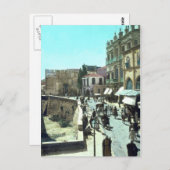 Vintag Jaffa Gate Jerusalem Israel 1950 - 1977 Postkarte (Vorne/Hinten)
