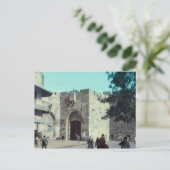 Vintag Jaffa Gate Jerusalem Israel 1950 - 77 Postkarte (Stehend Vorderseite)