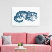 Vintag Jaguar Leinwanddruck (Insitu (Wohnzimmer))