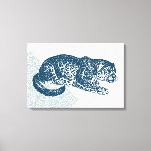 Vintag Jaguar Leinwanddruck (Vorderseite)