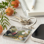 Vintag Jakob Bogdani Der Kampf der Cocktails Schlüsselanhänger (Vorderseite rechts)