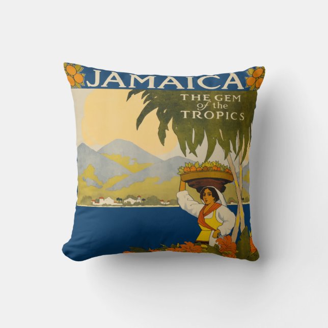 Vintag Jamaica Pillow Kissen (Vorderseite)