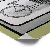 Vintag James 1913 Delivery Bicycle Poster (Ecke)