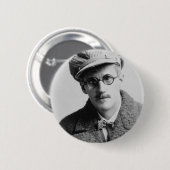 Vintag James Joyce Portrait Button (Vorne & Hinten)