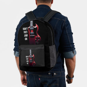 Vintag Jamming Guitar Sound Bedruckter Rucksack