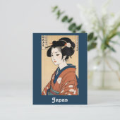 Vintag Japan Japense Geisha Travel Postkarte (Stehend Vorderseite)