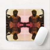 Vintag Japan Kamakura Great Buddha Button Mousepad (Mit Mouse)