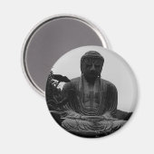 Vintag Japan Kamakura Great Buddha Magnet (Vorderseite/Rückseite)