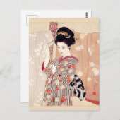 Vintag Japanisch Art Shimura Tatsumi Postkarte (Vorne/Hinten)