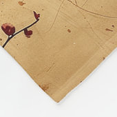 Vintag Japanisch Cherry Blossom Fleecedecke (Ecke)