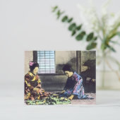 Vintag Japanisch Die magische Laterne Postkarte (Stehend Vorderseite)