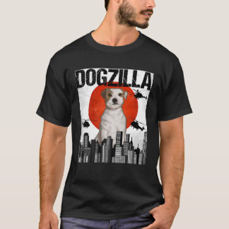Vintag Japanisch Dogzilla Parson Russell Terrier T-Shirt