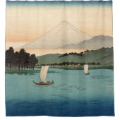 Vintag Japanisch Fukeiga 4 - Ukiyo-e Duschvorhang (Vorderseite)