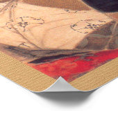 Vintag Japanisch Geisha Retro Art Poster (Ecke)