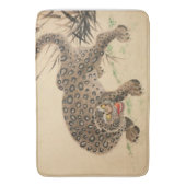 Vintag Japanisch Gepunktet Leopard Scroll Badematte (Vorderseite Vertikal)