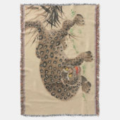 Vintag Japanisch Gepunktet Leopard Scroll Decke (Vorderseite Vertikal)