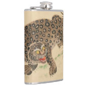 Vintag Japanisch Gepunktet Leopard Scroll Flachmann (Rechts)