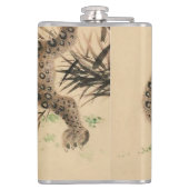 Vintag Japanisch Gepunktet Leopard Scroll Flachmann (Rückseite)
